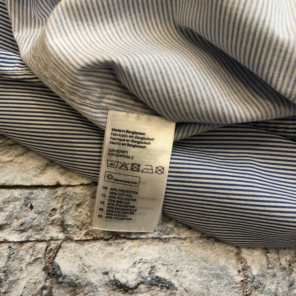 H&M Easy Iron Sim Fit Top M - Picture 8 of 8